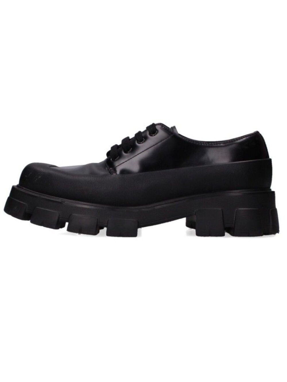 Prada Monolith Square Toe Derby Shoes